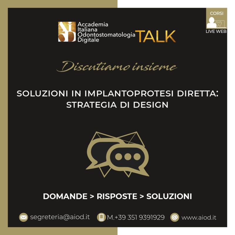 Soluzioni in implantoprotesi: strategia di design (AIOD Talk #6)
