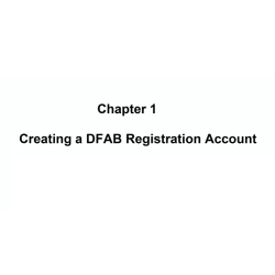 Creazione di un Account di registrazione di DFAB