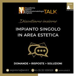 Impianto singolo in area estetica (AIOD Talk #10)